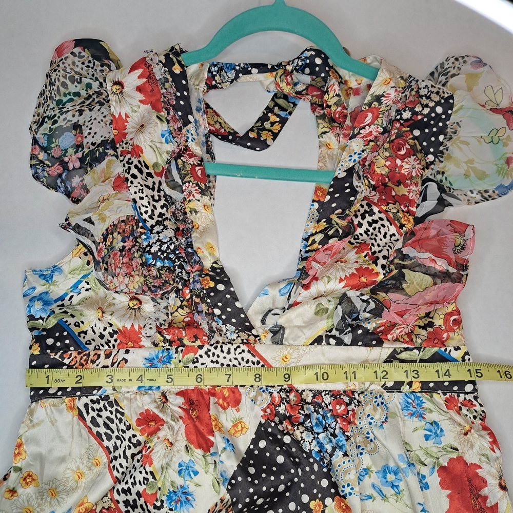 Mixed Pattern Mini Dress - Picture 10 of 12